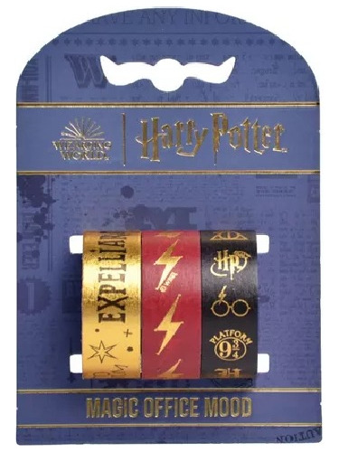  3 Cintas Washi Tape Harry Potter Mooving 1,5cm X 3mt