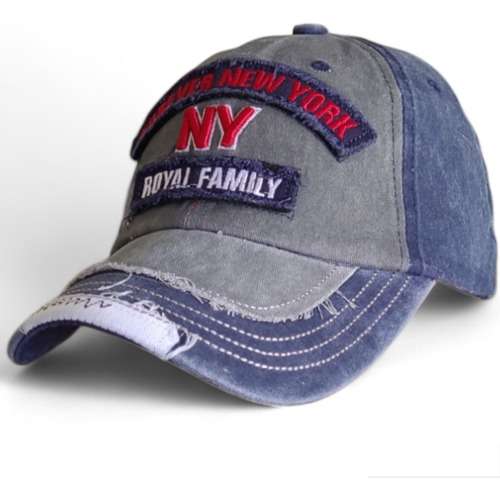  Gorra Ny Trucker Vintage New York Bordada Hebilla Roturas