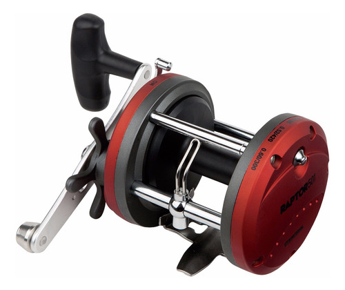 Reel Rotativo Waterdog Raptor 301 Pesca Pesada Mar / Rio Color Rojo