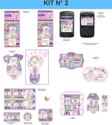Kit Imprimible Baby Shower Girl Niña 100% Editable