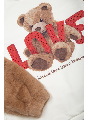 Conjunto Infantil Teddy Love Ma0199 Mais A Roupa Da Boneca
