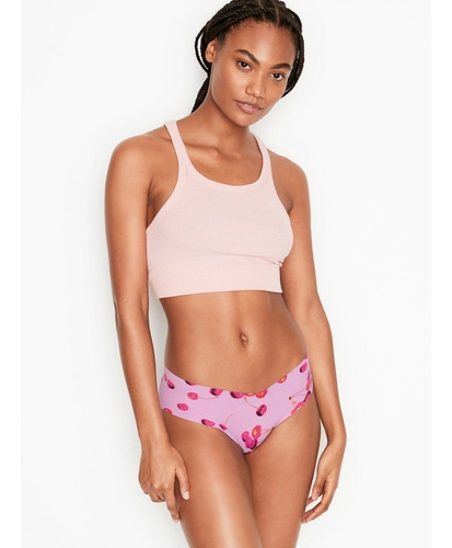 Victoria's Secret Cachetero Seamless Lila De Cerezas Orgnl