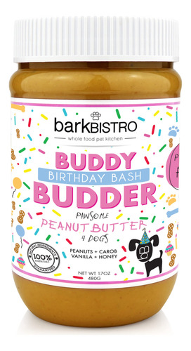 Crema De Cacahuete Para Perros Budder Bark Bistro Birthday B