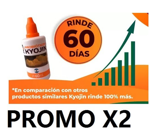 Probiotico Liquido Kyojin  De 60ml X2 Unidades 