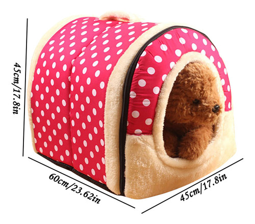 Casa Y Sofá 2 En 1 Para Cama De Perro, Gato, Cachorro, Conej