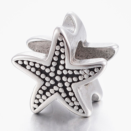 Charm Acero Inoxidable Para Pulsera De Estrella De Mar 