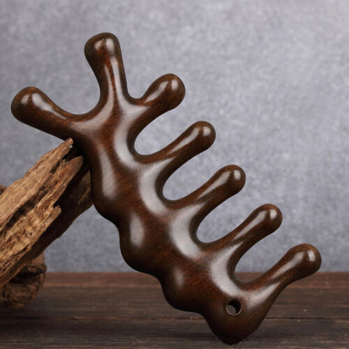 1pcs Sandalwood Massage Comb Head Meridian Scalp Shoulde Nna