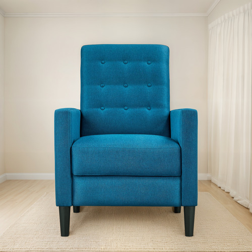 Silla Reclinable Moderna, Sofá Individual Ajustable Con Cojí
