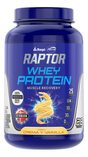 Raptor Whey Protein 980 Grs Premium Muscle Recovery