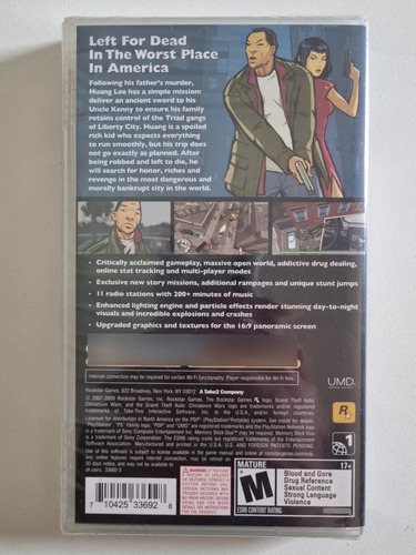 Gta Chinatown Wars *** Black Label *** Lacrado