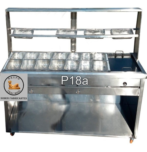 Carrito Para Comida 14insertos P/2kilos+- Plancha 40*60 P18a