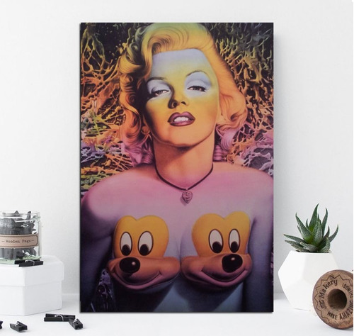 Vinilo Decorativo 50x75cm Marilyn Monroe Body Painting