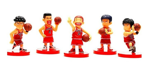 Set De 5 Personajes De Slam Dunk Coleccion Anime