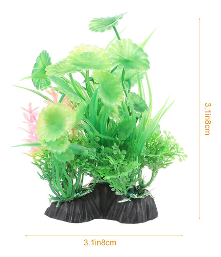 Adorno De Césped Artificial De Plástico Para Acuario, Pecera
