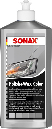 Sonax Cera Pulitura Color Gris/plata 500ml