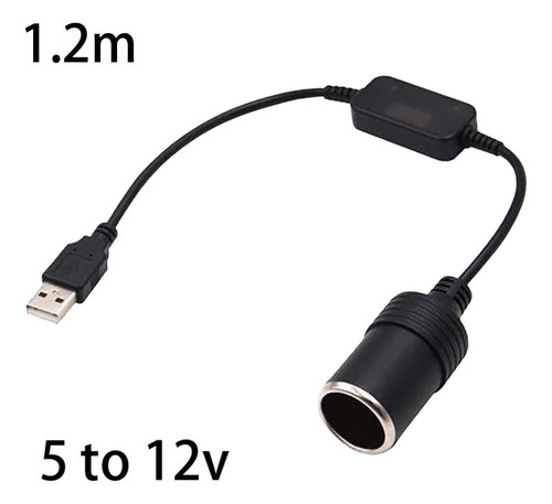 Usb A Macho A Encendedor De Cigarrillos De Coche, 1,2 Metros