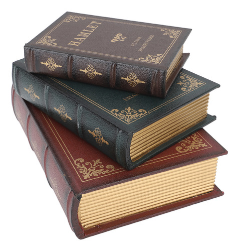 Cajas De Libros Decorativas Con Forma Vintage Para Guardar B