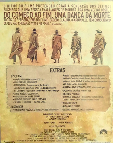 Dvd Era Uma Vez No Oeste - Ed De Colecionador Duplo - Novo