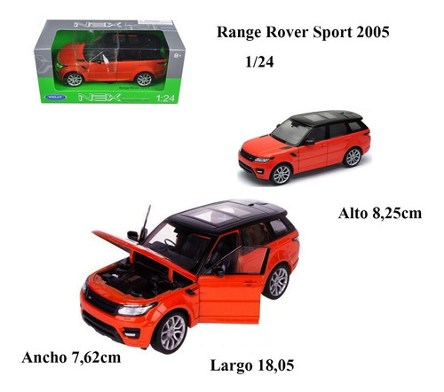 Land Rover Range Rover Sport Welly Coleccion Escala 1:24 St