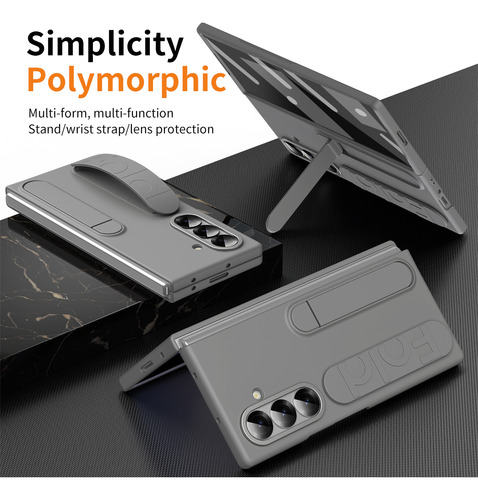 Funda Para Samsung Z Fold 3/4/5/6/7, Bisagra Delgada, A Prueba De Golpes, Protector De Pantalla Con Mango Delgado