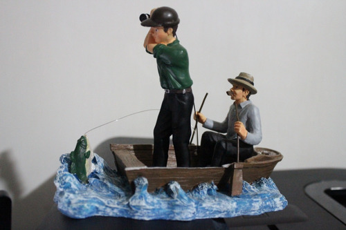 Pescadores Adorno De Coleccion Importado