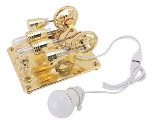 Motor Led Stirling De 4 Cilindros En Caliente Para Bricolaje