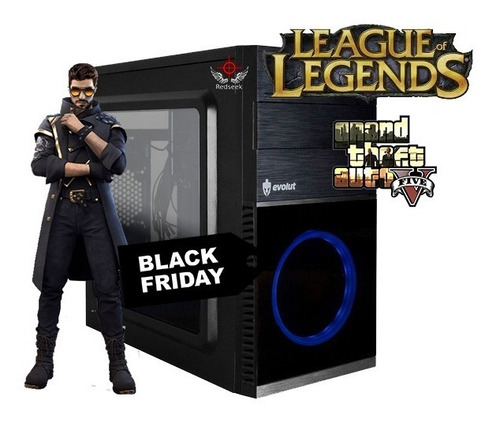 Imagem 3 de 3 de Cpu Gamer Full Hd Barata Amd 3.0ghz 8gb R5 2gb Gta+csgo