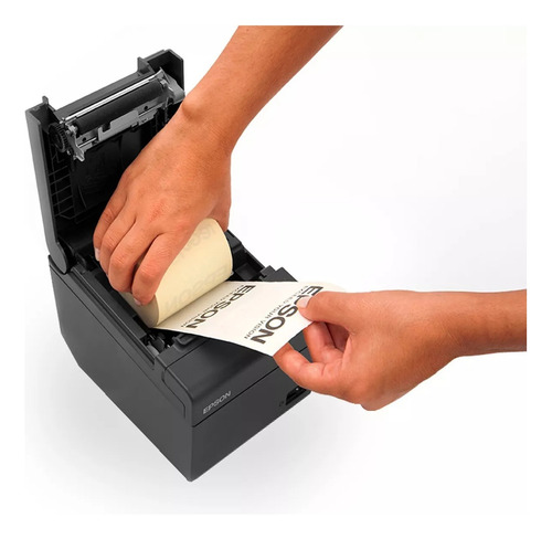 Impressora Não Fiscal Epson Térmica Tmt20 Nova C/ Brinde Preto