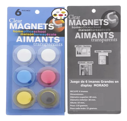 Botones magnéticos  imanes decorativos en acrílico y metal