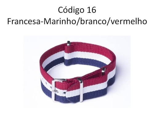 Pulseira Nylon Nato Todas As Cores + Brinde Anúncio 2 / 8