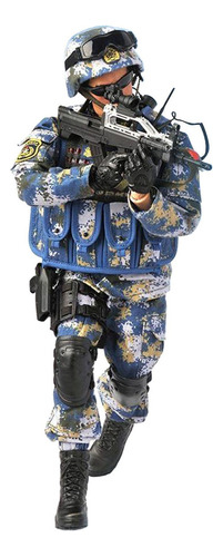  1: 6 Modelo De Figura De Acción De Soldado Azul Ejército