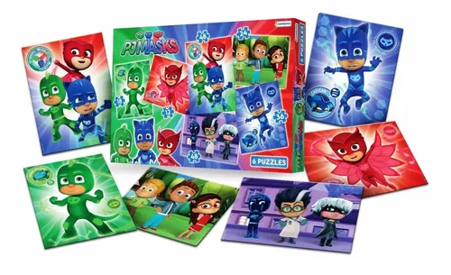 Rompecabezas Puzzle Pj Mask En Pijamas X 6 Tapimovil