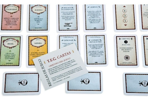 Imagen 3 de 4 de Teg Cartas Juego De Mesa Con Naipes Yetem 80600