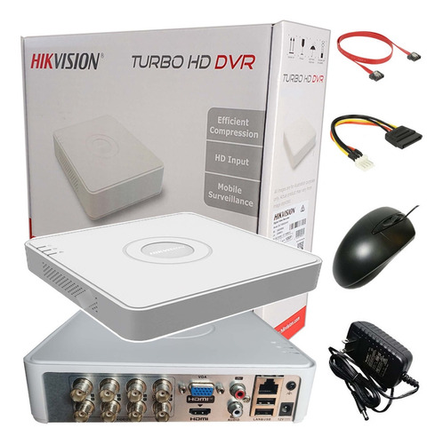 Mini Dvr Hikvision 8ch Hdtvi/ahd/cvbs 1080p Lite