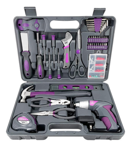 Juego De Herramientas Destornillador 44 Unids 4v Color Rosa