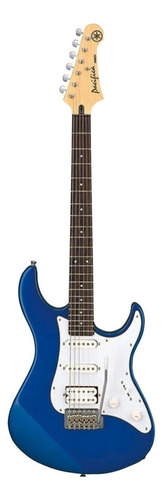 Guitarra elétrica Yamaha PAC012/100 Series 012 stratocaster de  mogno 2023 dark blue metallic brilhante com diapasão de pau-rosa