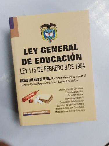 Imagen 1 de 4 de Ley General De Educacion Original