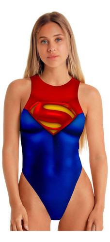 Body Multiusos Supergirl Para Mujer Deportivo,casual,disfraz