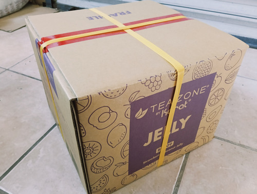 Caja De Jellys De Fresa 4 Cubetas Tea Zone