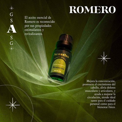 Aceite Esencial De Romero 20 Ml - Agartha