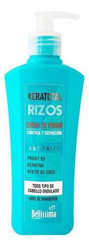 Crema De Peinar Keratotal Rizos Rulos X 270 Ml - Bellissima