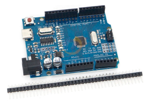 Placa Para Arduino Uno R3 Un Solo Chip Mejorada Tipo C