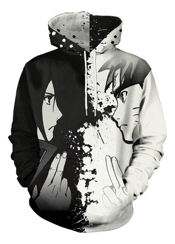 Sudadera Con Capucha Impresa En 3d Naruto Sasuke Kakashi