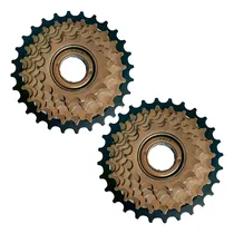 Comprar 2 Catracas Roda Livre 7 V Roscau002F 21 Marchas Bike Modelo Gts