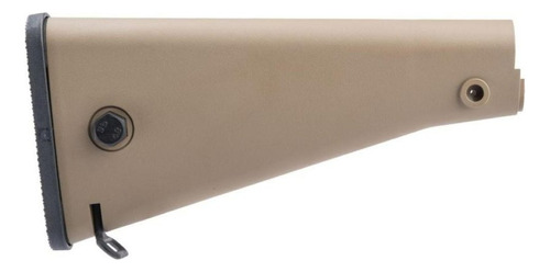 Stock M4 Dmr Airsoft Alta Qualidade Em Polimero E Metal Tan