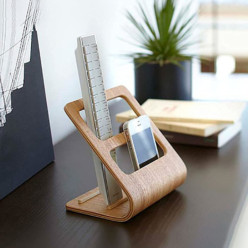 Organizador Multimedia Caddy Con Control Remoto, Mesa De Caf