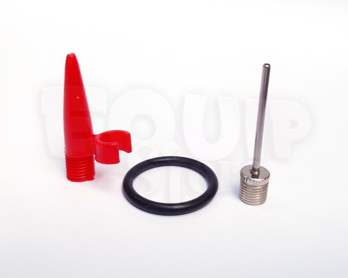 Imagen 2 de 7 de Inflador De Bicicleta Aluminio Con Pico Para Pelotas Soporte