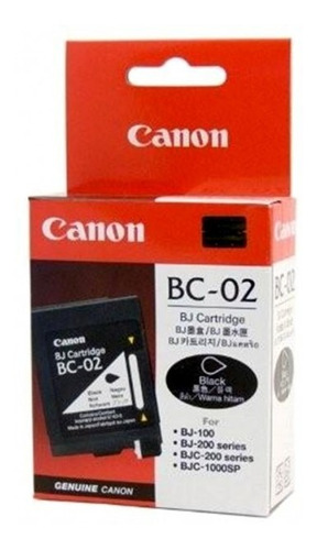 Tinta Canon Bc-02 Negra Original