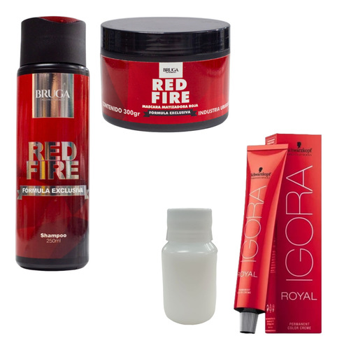 Kit Mantenimiento Color Igora Royal Bruga Cabello Rojo