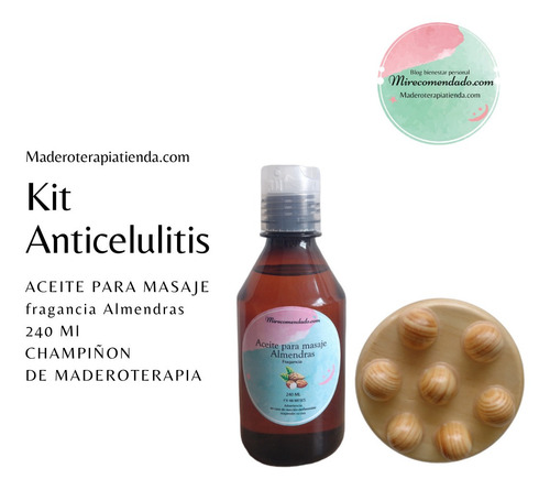 Imagen 2 de 4 de Kit Anticelulits Masajeador/aceite De Almendras Dulce